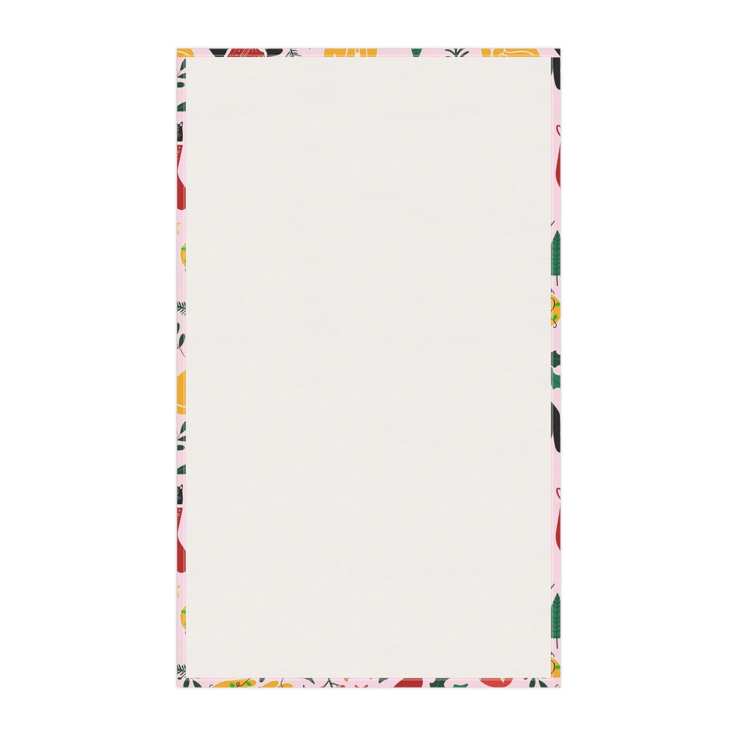 English Alt Text: "Joulukissat Kitchen Towel - Finnish Cat Pattern - Designed in Turku, Finland by Print N Stuff." Finnish Alt Text: "Joulukissat Keittiöpyyhe - Suomalainen kissakuosi - Suunniteltu Turussa, Suomessa Print N Stuffin toimesta."