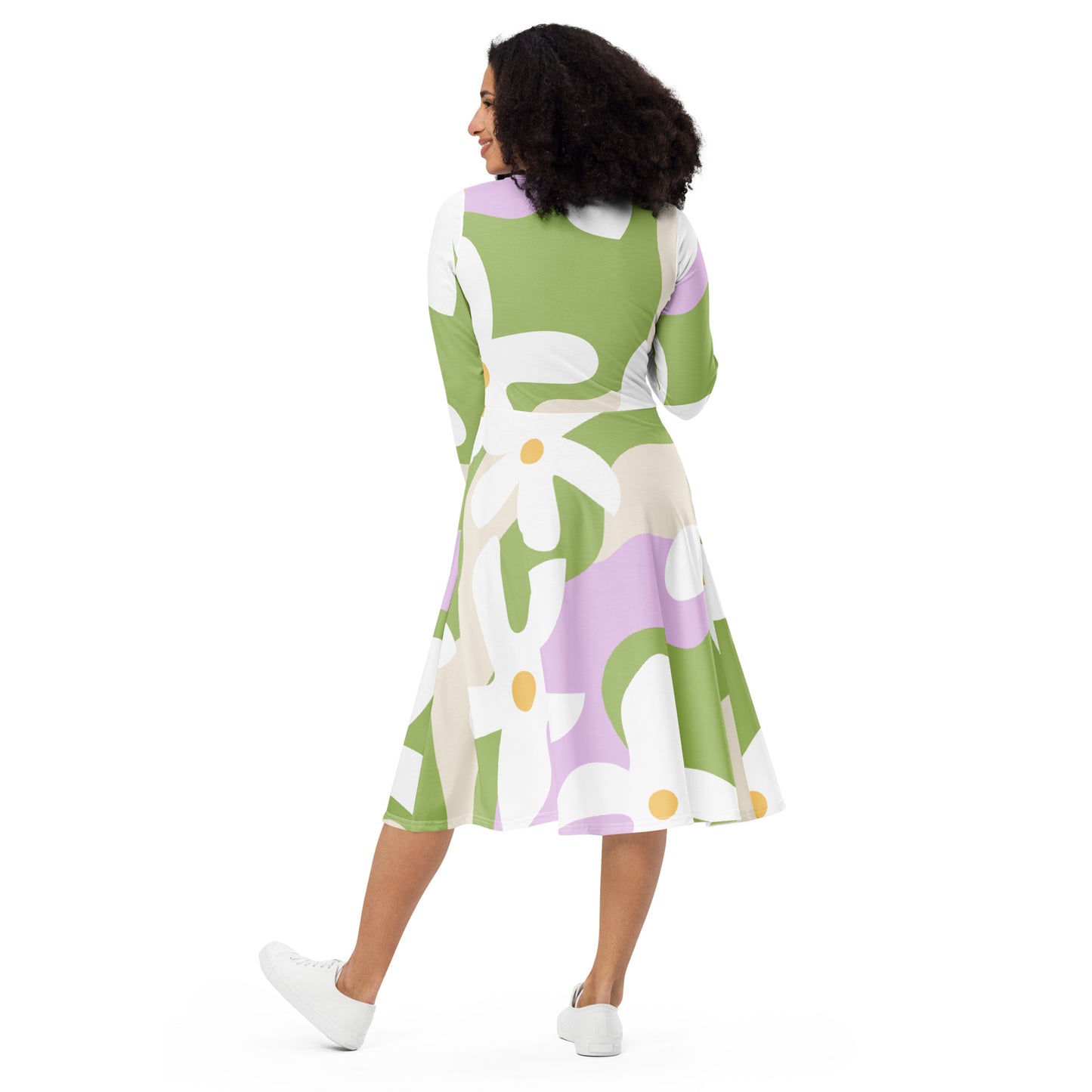 Long sleeve dress - Petal Dance