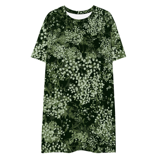 Valkovuokko - T-shirt dress - T-Shirt Dress- Print N Stuff - [designed in Turku Finland]