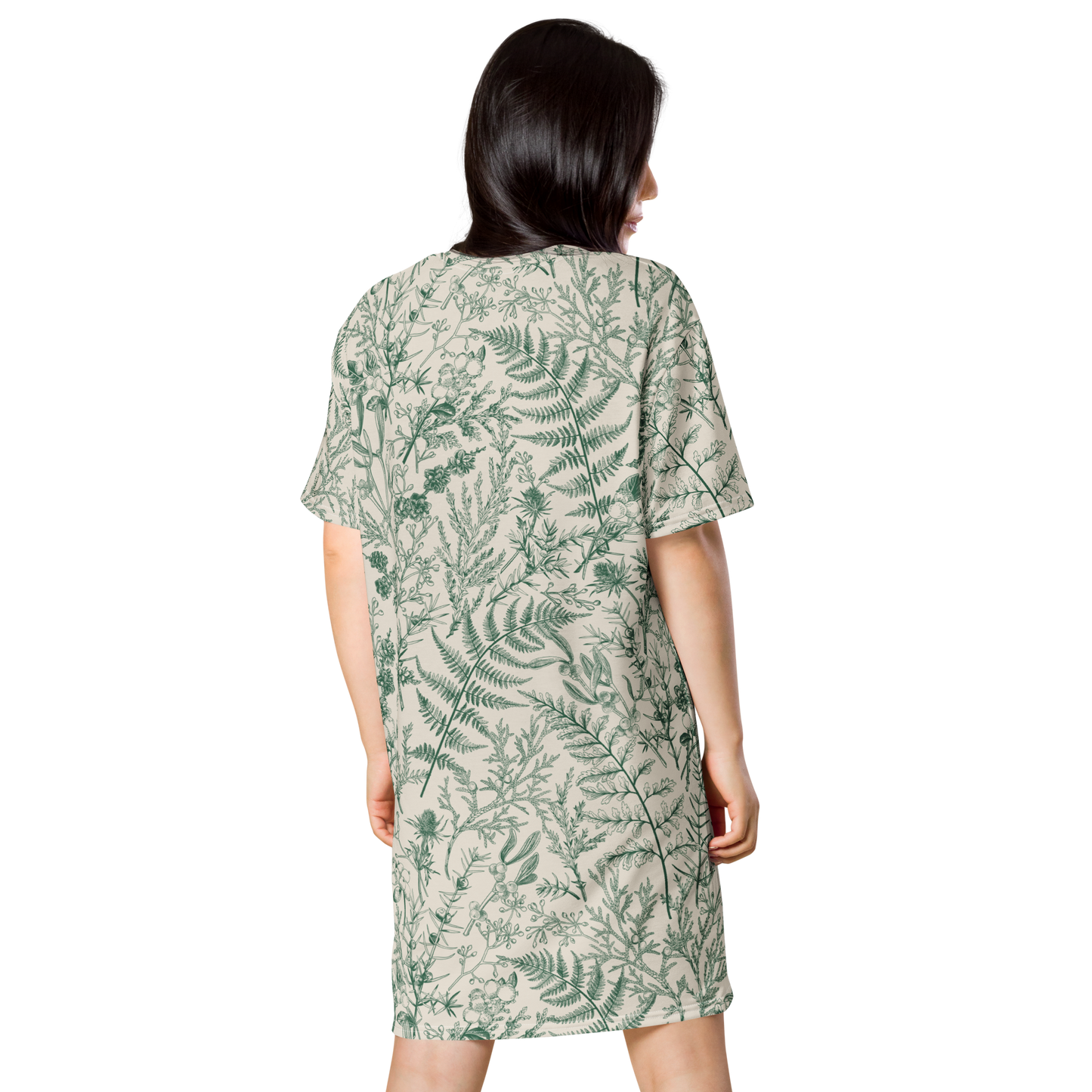 Metsä (Forest) - T-shirt dress - T-Shirt Dress- Print N Stuff - [designed in Turku FInland]