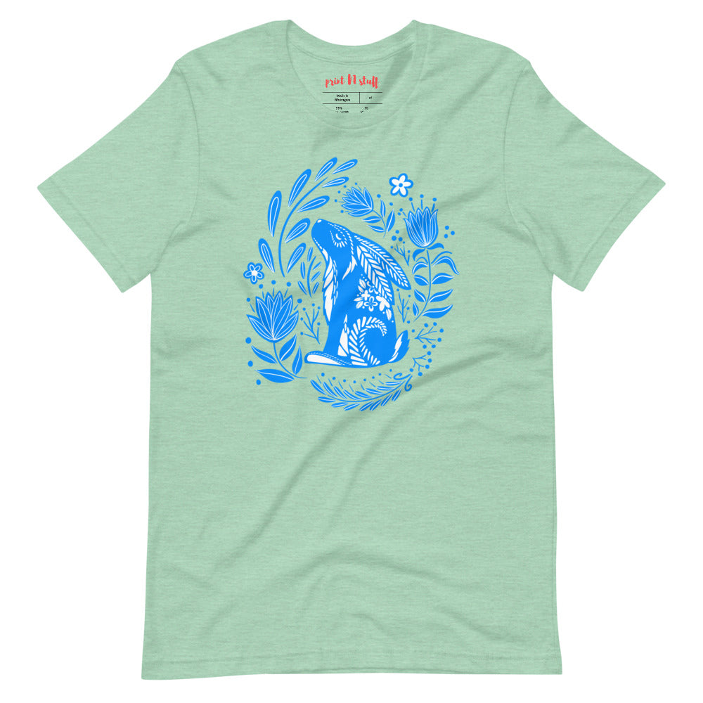 Forest Fairytales - The bunny - Short-Sleeve Unisex T-Shirt - Shirts & Tops- Print N Stuff - [designed in Turku FInland]