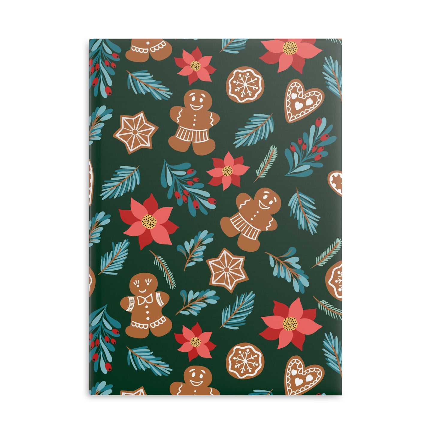 Hardcover Notebook - Fantasiapiparit / Gingerbread Fantasy - Notebooks- Print N Stuff - [designed in Turku Finland]