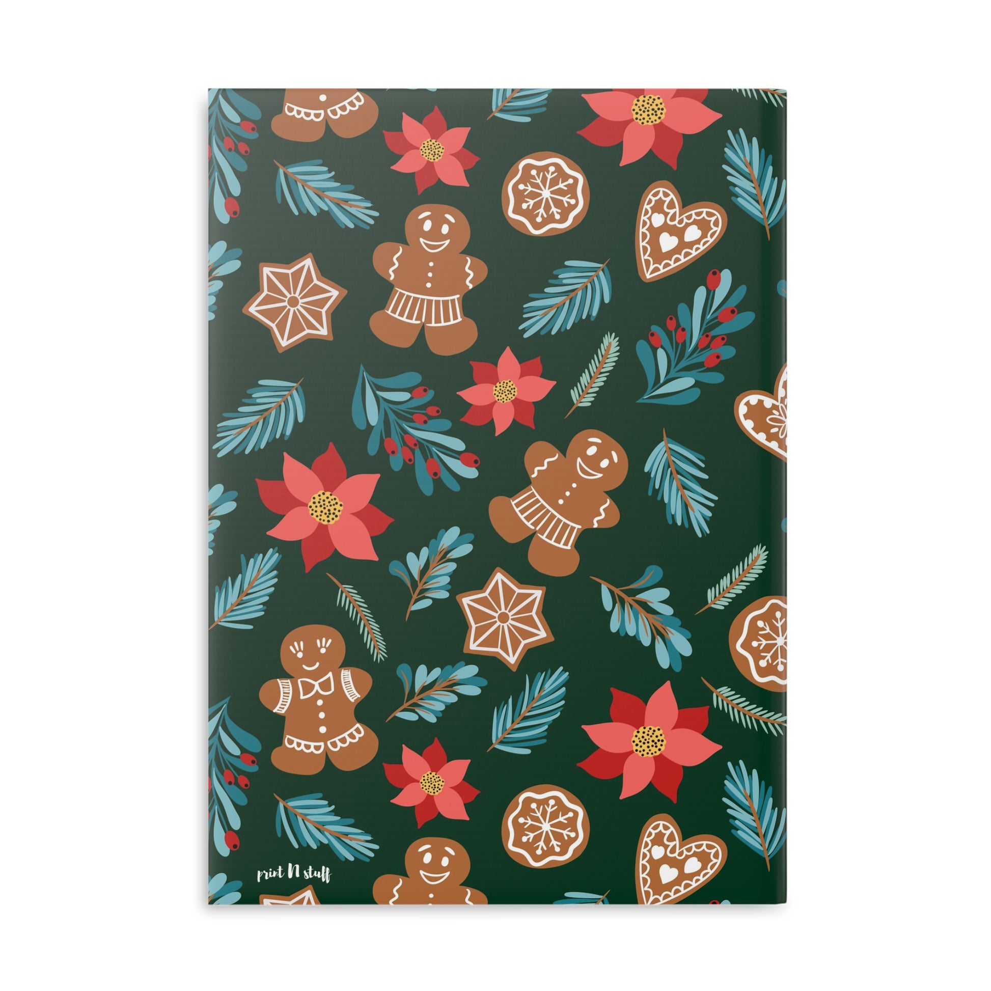 Hardcover Notebook - Fantasiapiparit / Gingerbread Fantasy - Notebooks- Print N Stuff - [designed in Turku Finland]