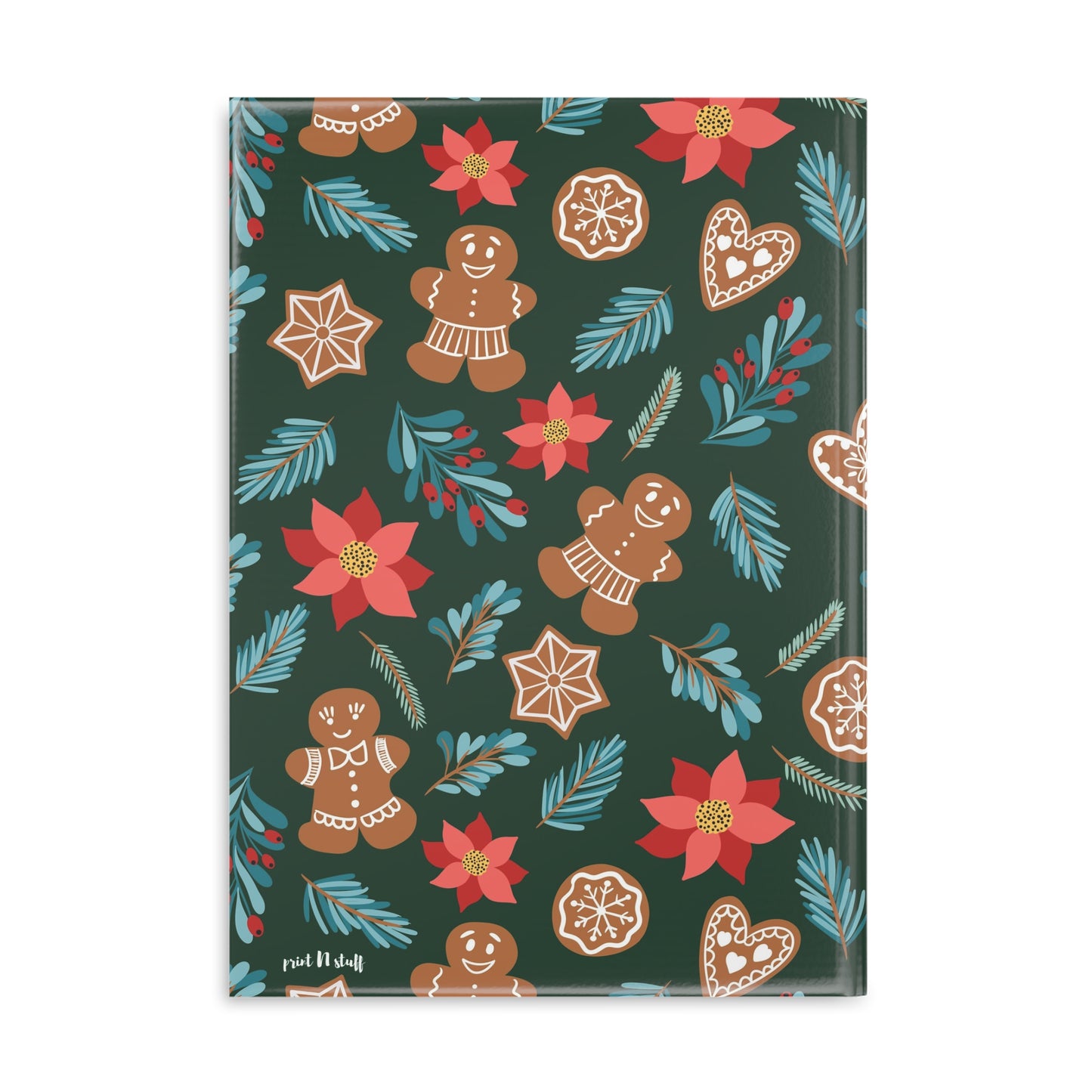 Hardcover Notebook - Fantasiapiparit / Gingerbread Fantasy - Notebooks- Print N Stuff - [designed in Turku Finland]