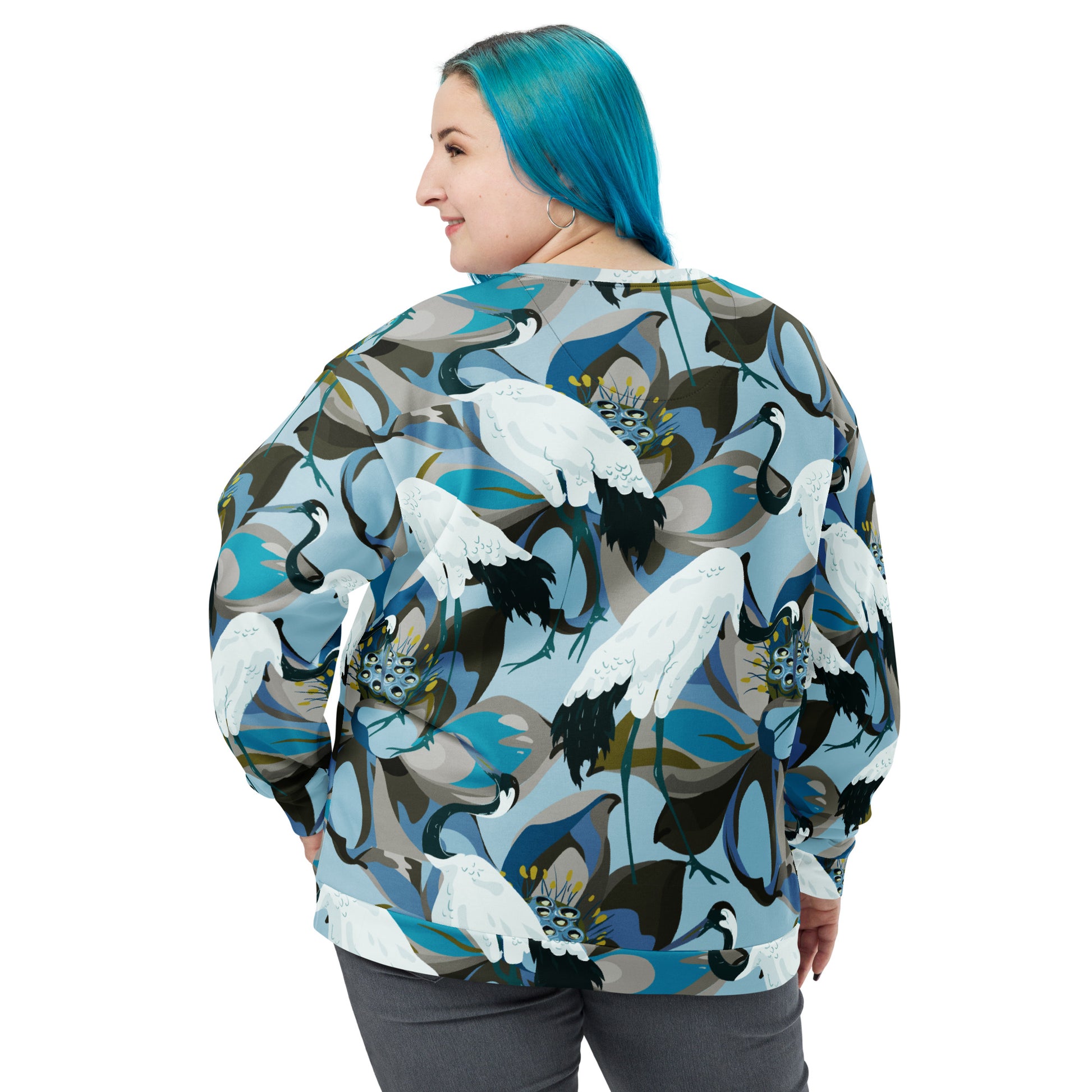 Kurki cranes sweatshirt print n stuff turku finland