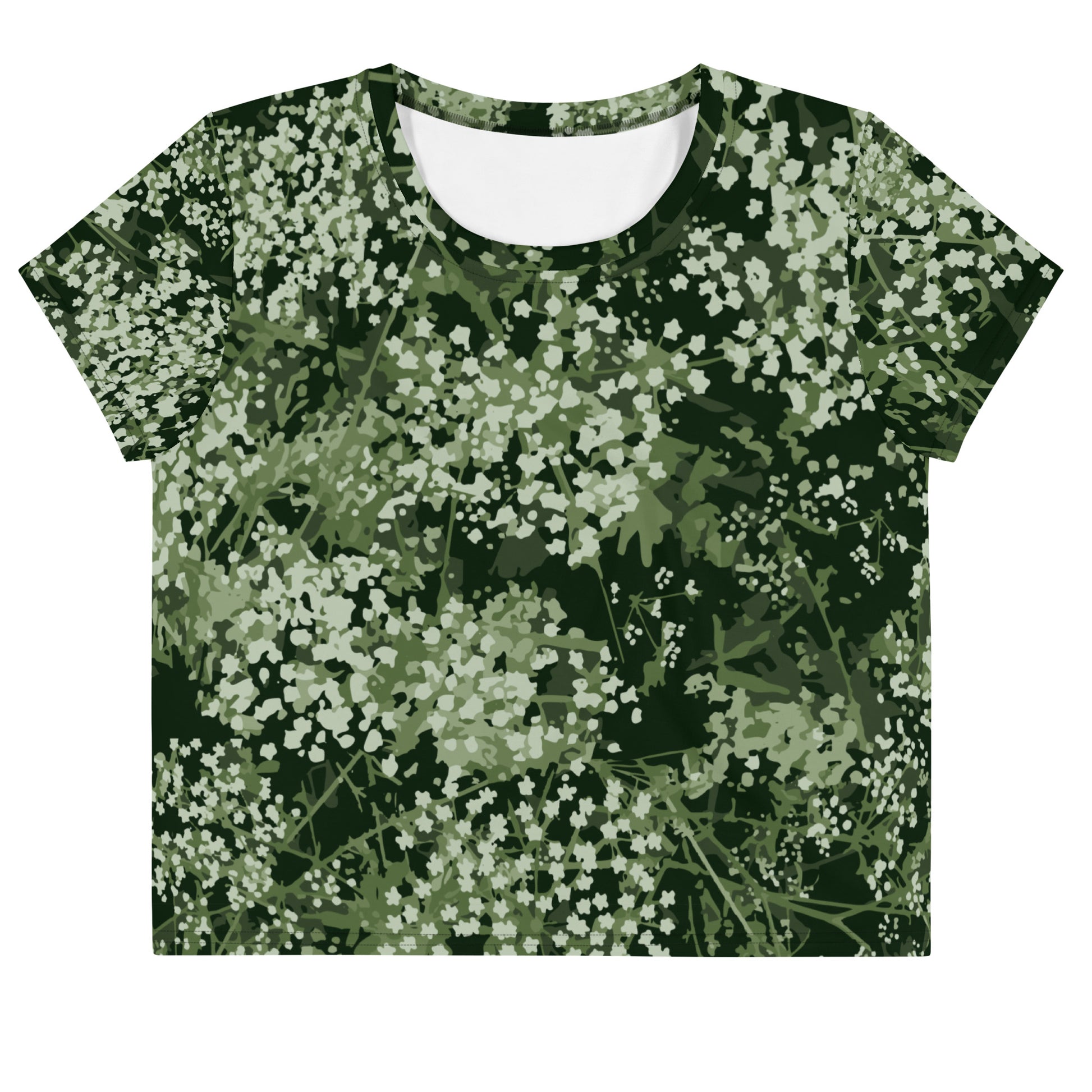 Valkovuokko - Cropped T-shirt - Shirts & Tops- Print N Stuff - [designed in Turku Finland]