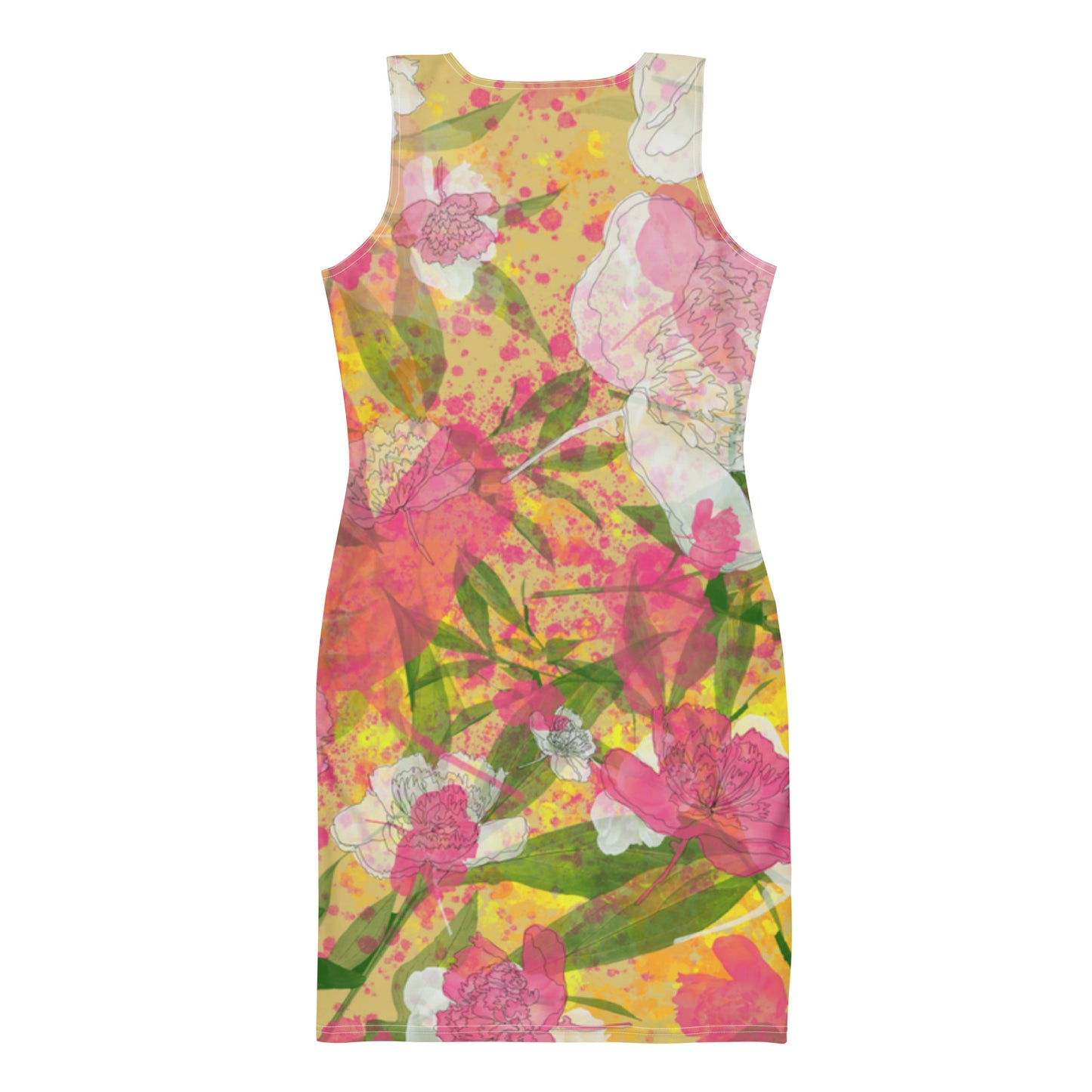 Peonies - Sublimation Cut & Sew Dress - - Print N Stuff - [designed in Turku Finland]