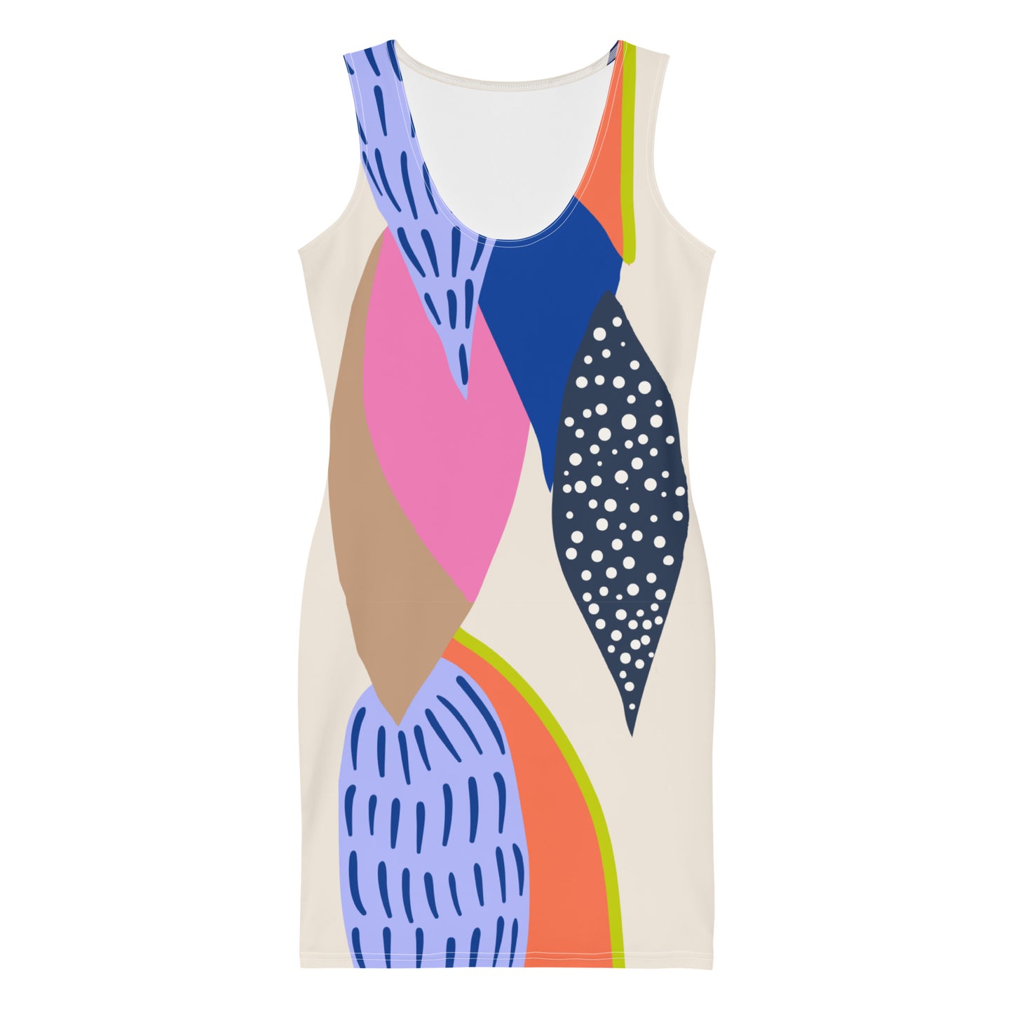 Merilevä - Body Fitting Dress - Dresses- Print N Stuff - [designed in Turku Finland]