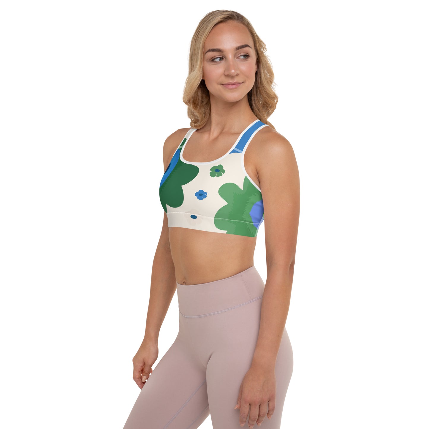 Kevät - Padded Sports Bra - Sports Bra- Print N Stuff - [designed in Turku Finland]