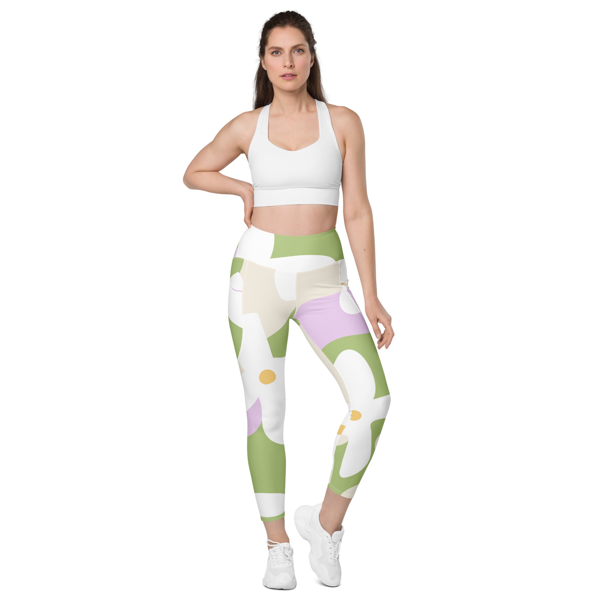 Petal Dance - Yoga leggings with pockets Print N Stuff
