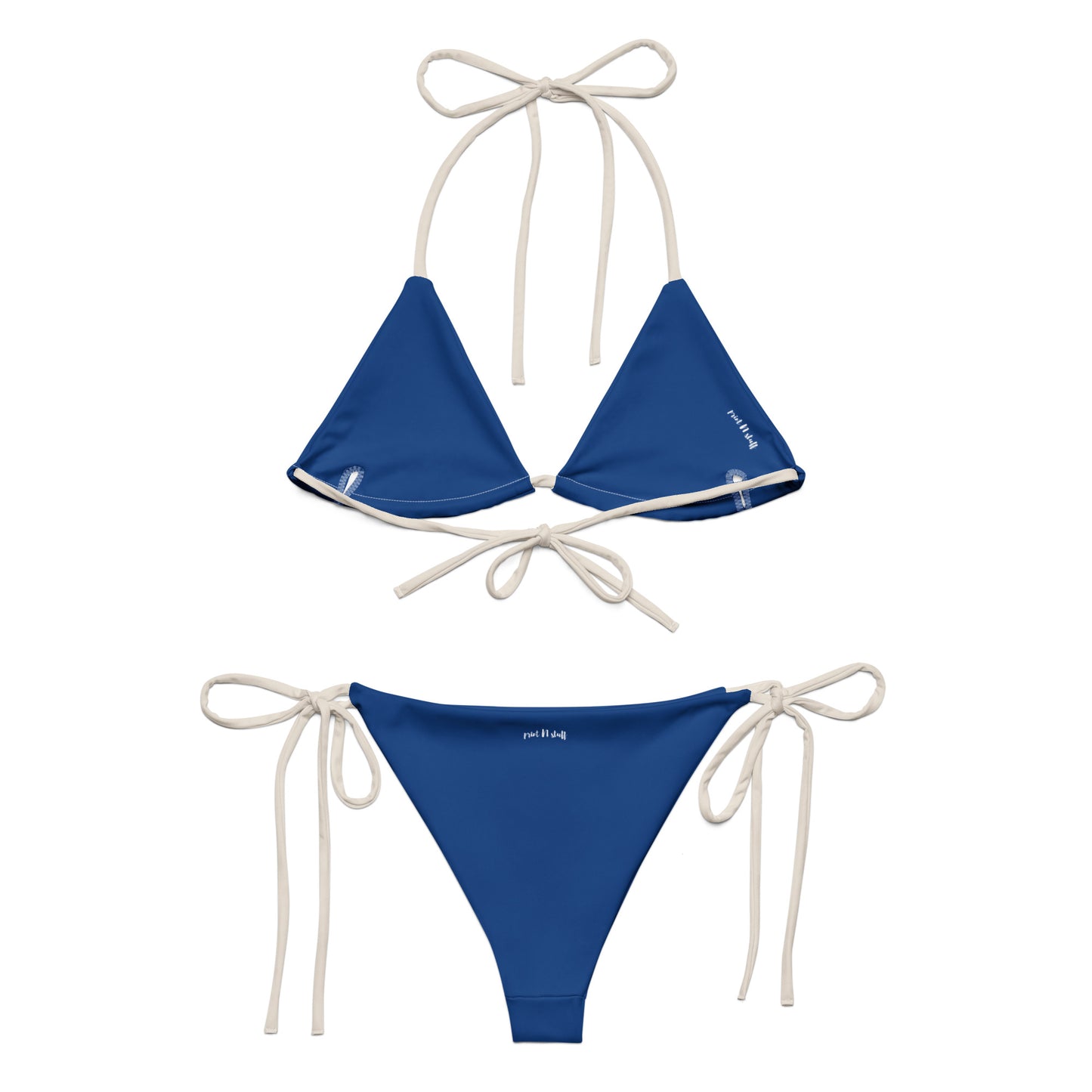 Merilevä - Recycled polyester string bikini - Swimwear- Print N Stuff - [designed in Turku Finland]