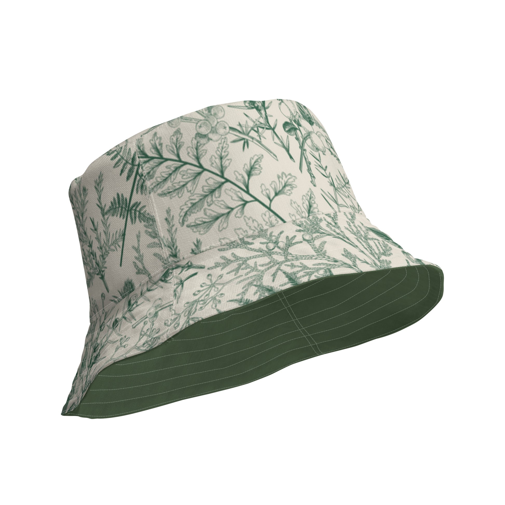 Metsä / Forest - Reversible bucket hat - Hats- Print N Stuff - [designed in Turku Finland]