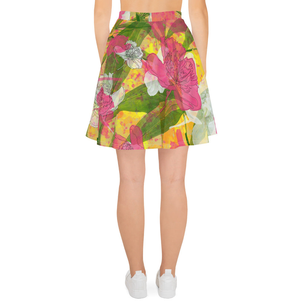 Peonies - Circle Skirt - Skirts- Print N Stuff - [designed in Turku Finland]