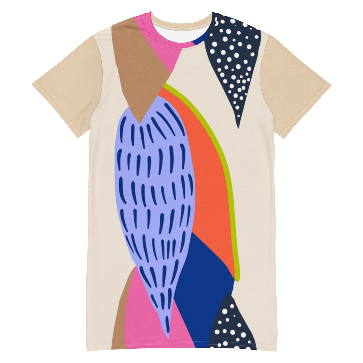 Merilevä - T-shirt dress - Dresses- Print N Stuff - [designed in Turku Finland]