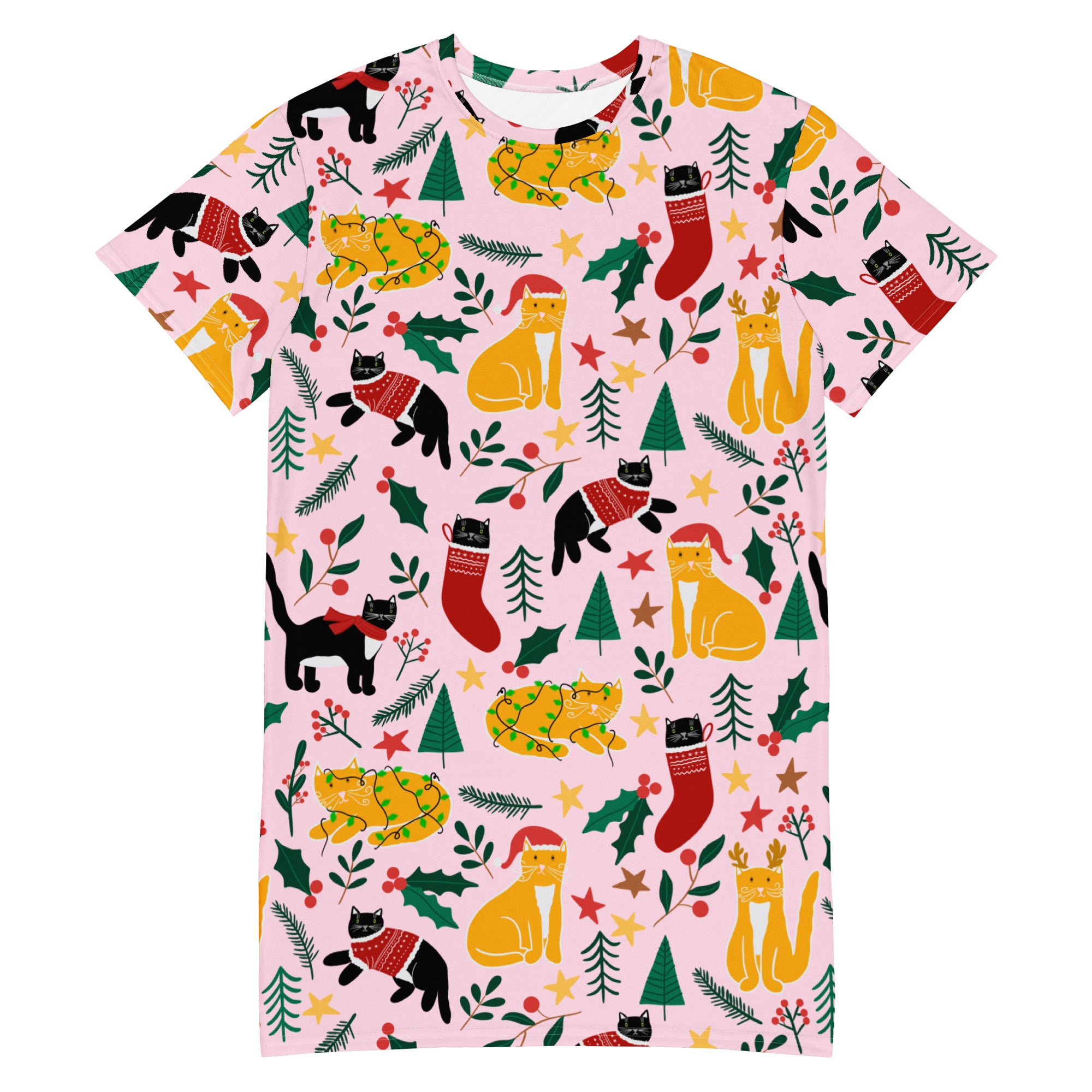 Cat t shirt dress online