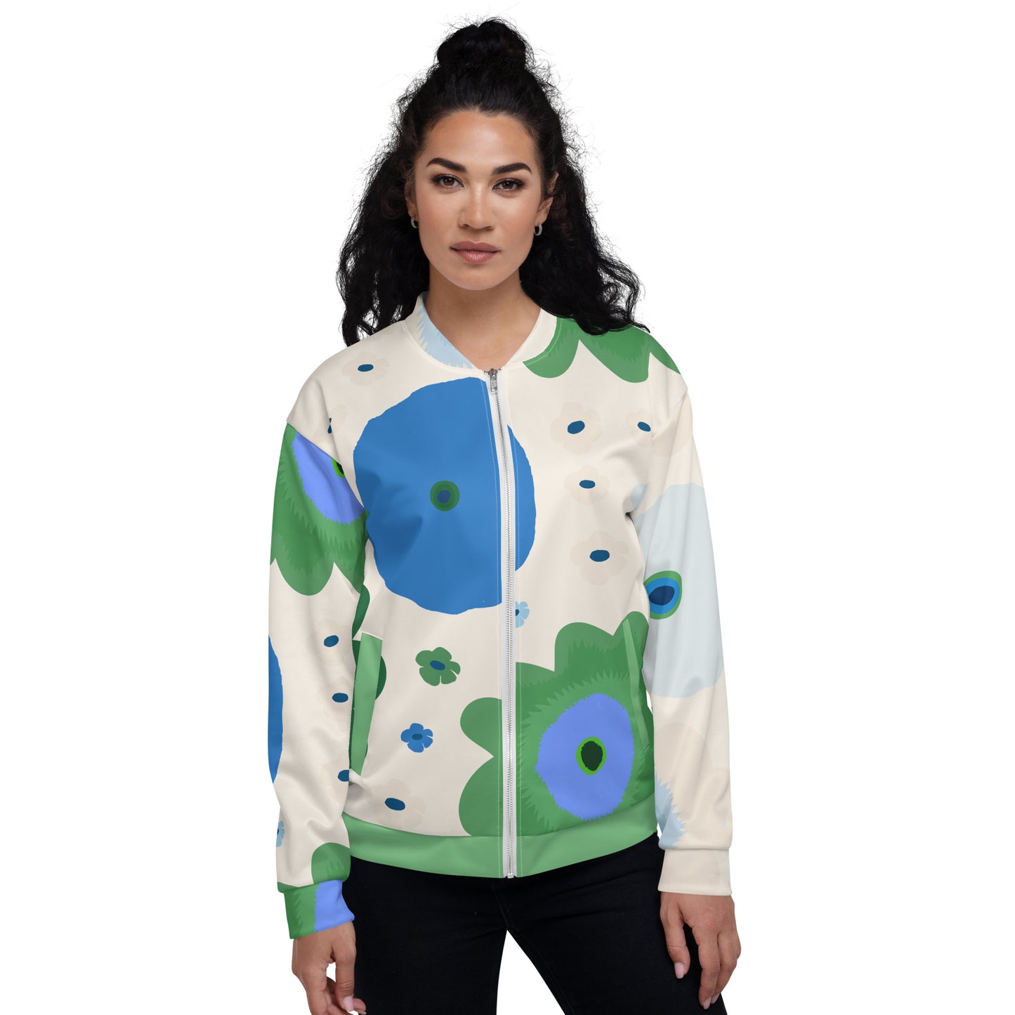 Kevät -Unisex Bomber Jacket - Coats & Jackets- Print N Stuff - [designed in Turku Finland]