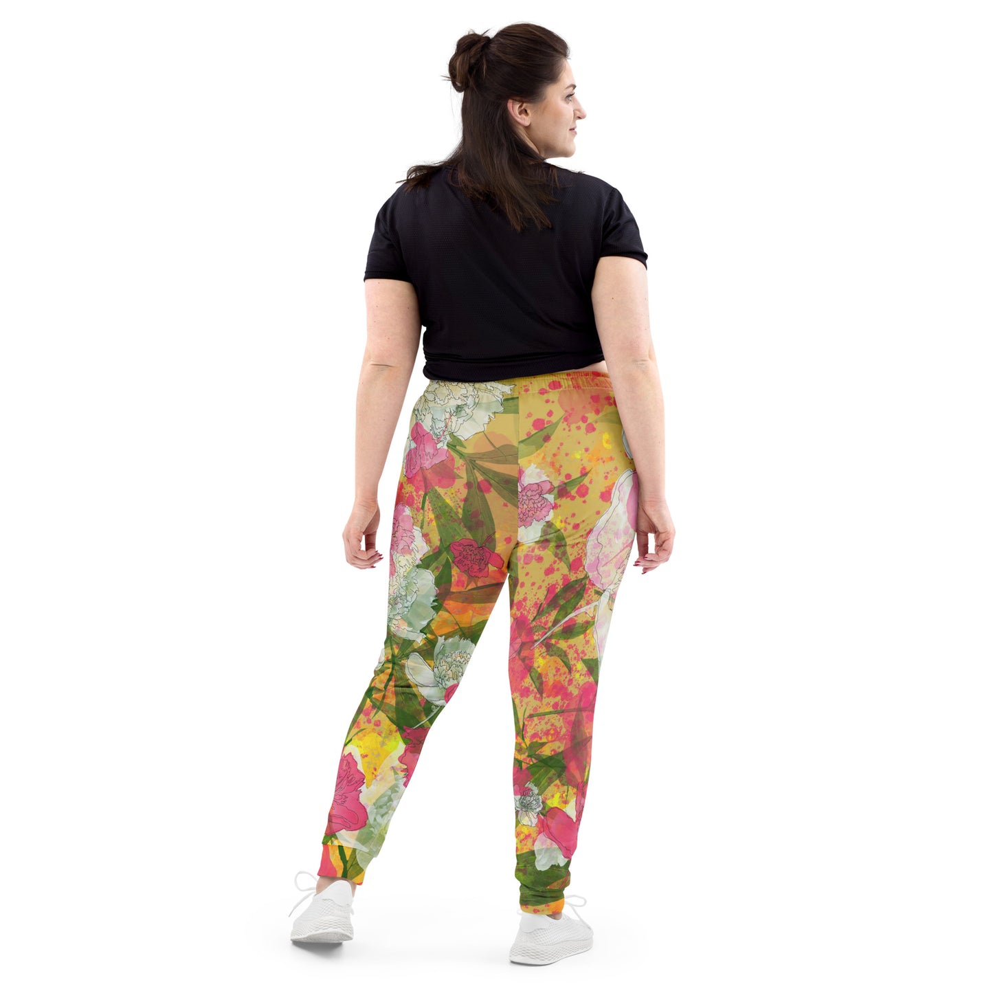 Peonies - Women's Joggers - - Print N Stuff - [designed in Turku Finland]