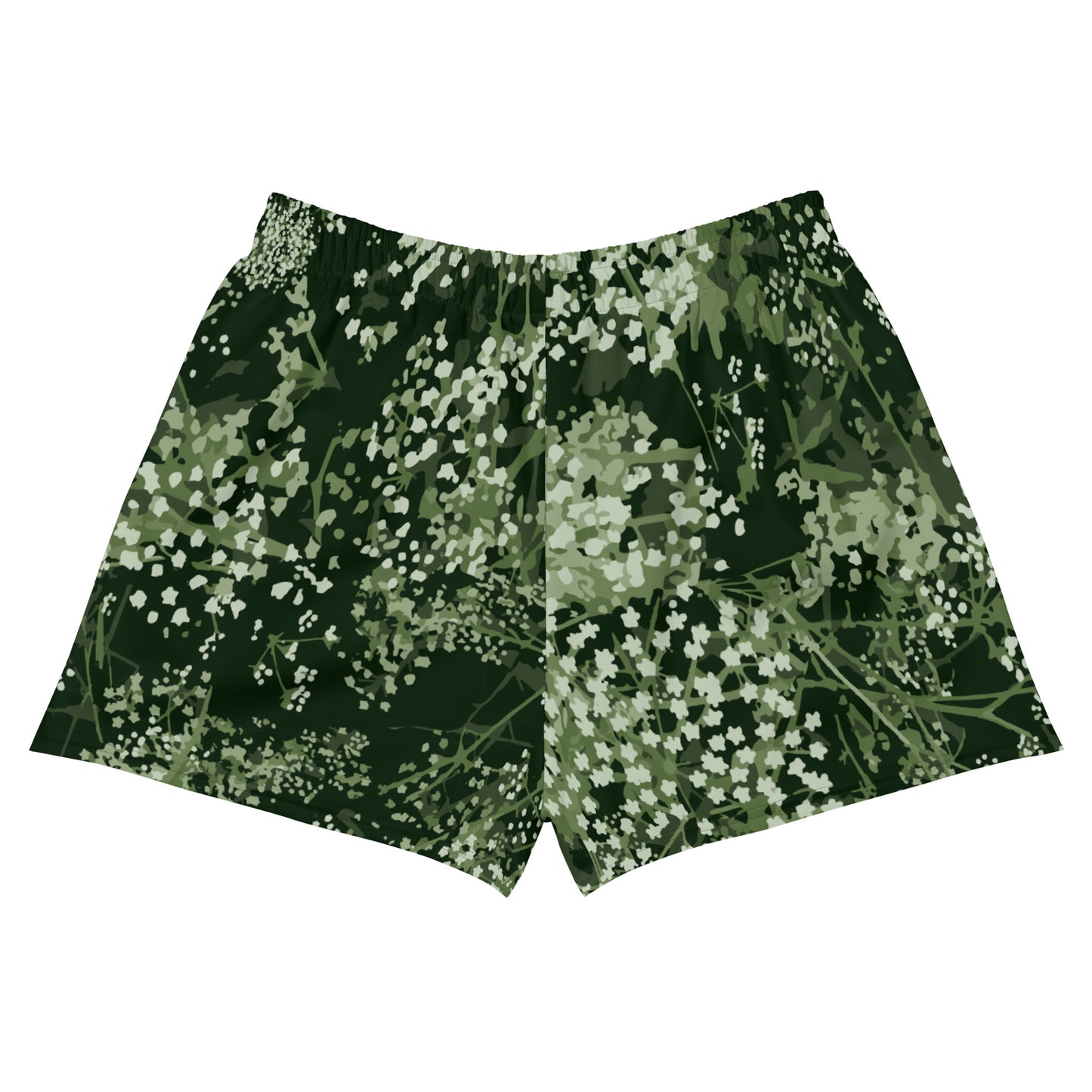 Valkovuokko -  Women’s Recycled Athletic Shorts - Shorts- Print N Stuff - [designed in Turku Finland]