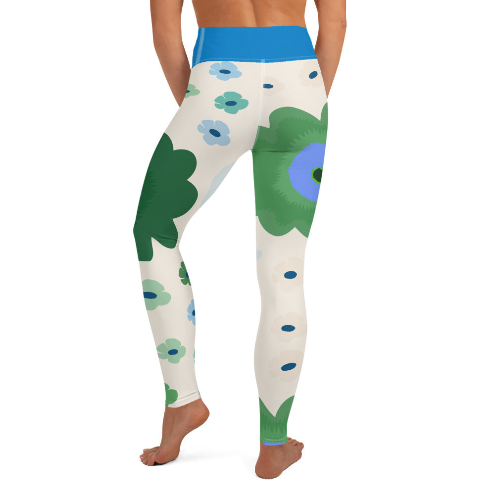 Kevät -Yoga Leggings - Leggings- Print N Stuff - [designed in Turku Finland]