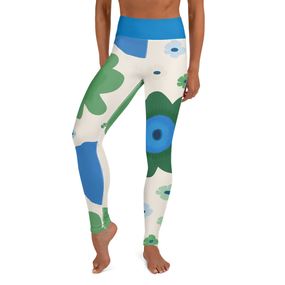 Kevät -Yoga Leggings - Leggings- Print N Stuff - [designed in Turku Finland]