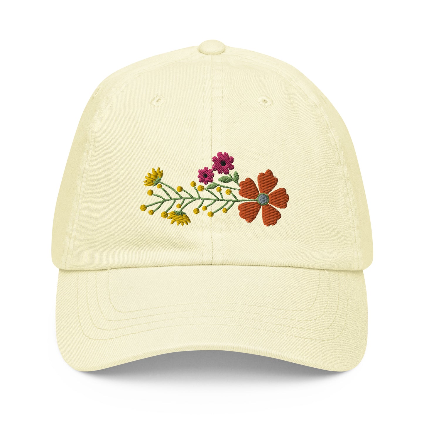 Spring Flowers - Pastel baseball hat - Hats- Print N Stuff - [designed in Turku Finland]