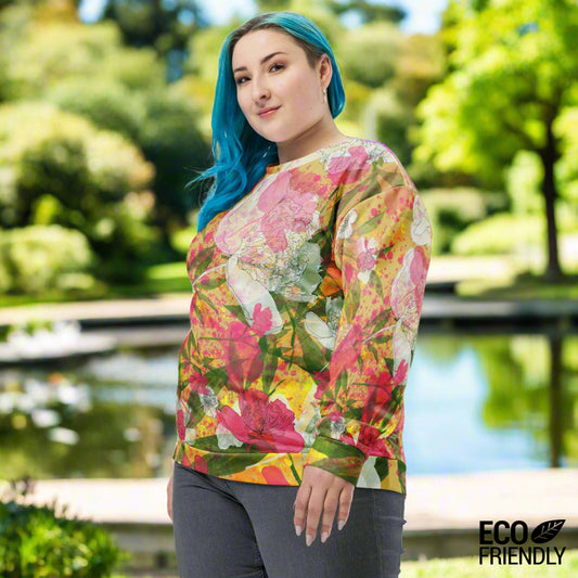 peonies printed sweatshirt pattern Print N Stuff Turku Finland