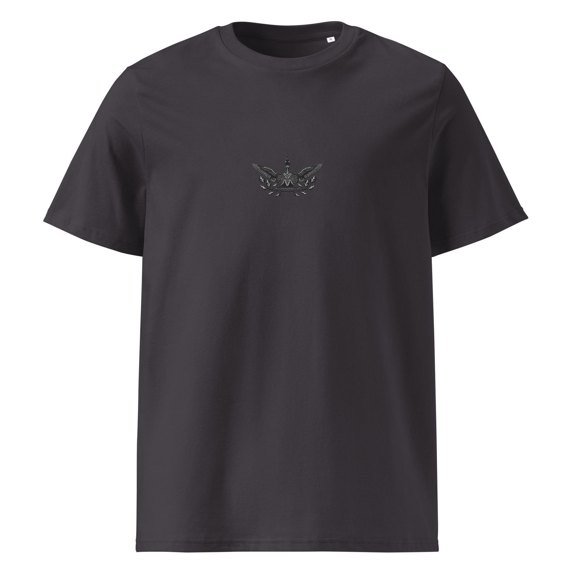 Unisex organic cotton T-shirt with Kuikka Black-throated loon embroidery.	Unisex orgaaninen puuvillat-paita, jossa on Black-throated loon -brodeeraus. Print N Stuff Turku Finalnd