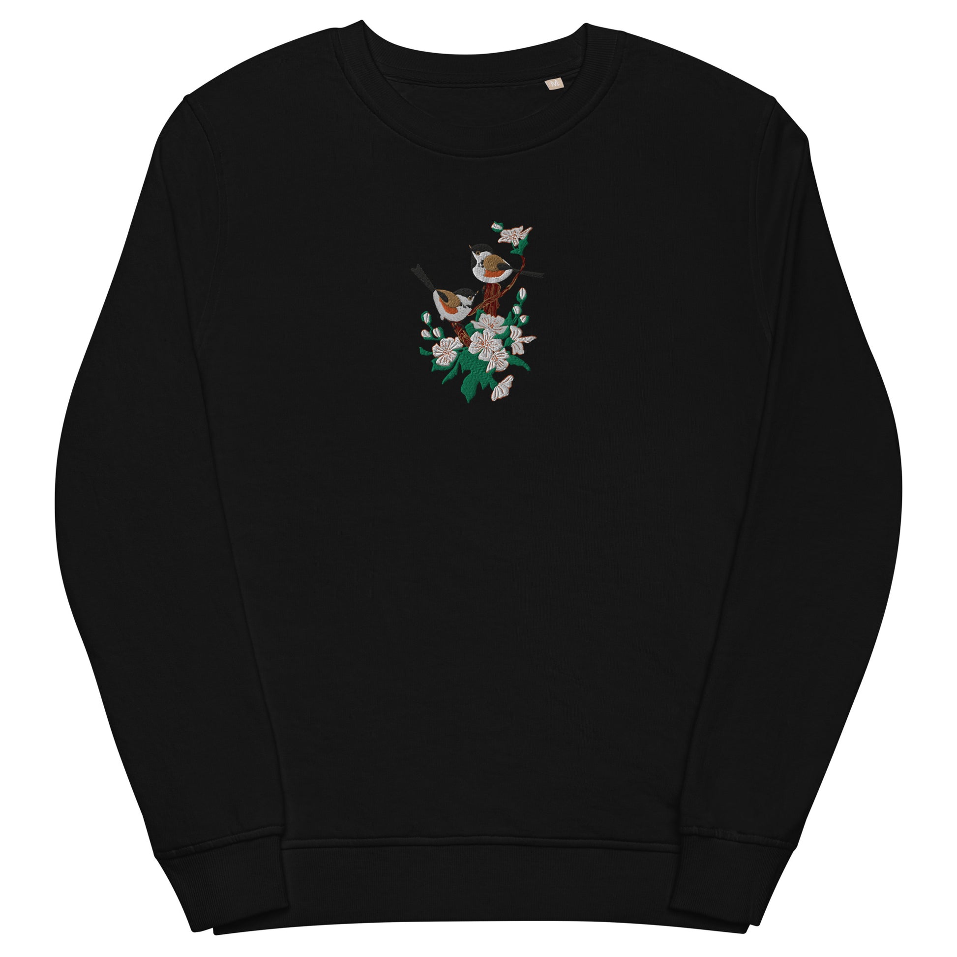 Coal Tits Unisex organic sweatshirt - Long Sleeve- Print N Stuff - [designed in Turku Finland]