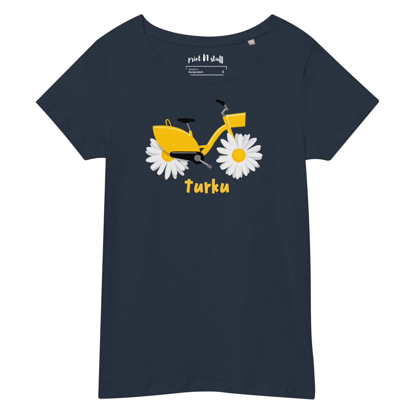 Turku City - Women organic cotton t-shirt - Shirts & Tops- Print N Stuff - [designed in Turku Finland]