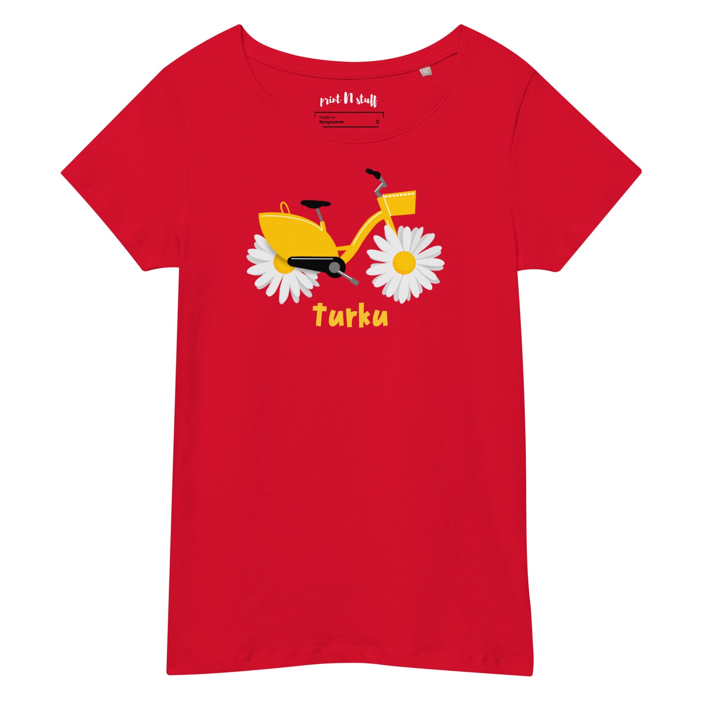 Turku City - Women organic cotton t-shirt - Shirts & Tops- Print N Stuff - [designed in Turku Finland]