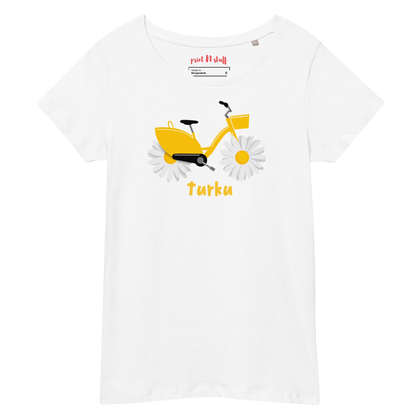 Turku City - Women organic cotton t-shirt - Shirts & Tops- Print N Stuff - [designed in Turku Finland]