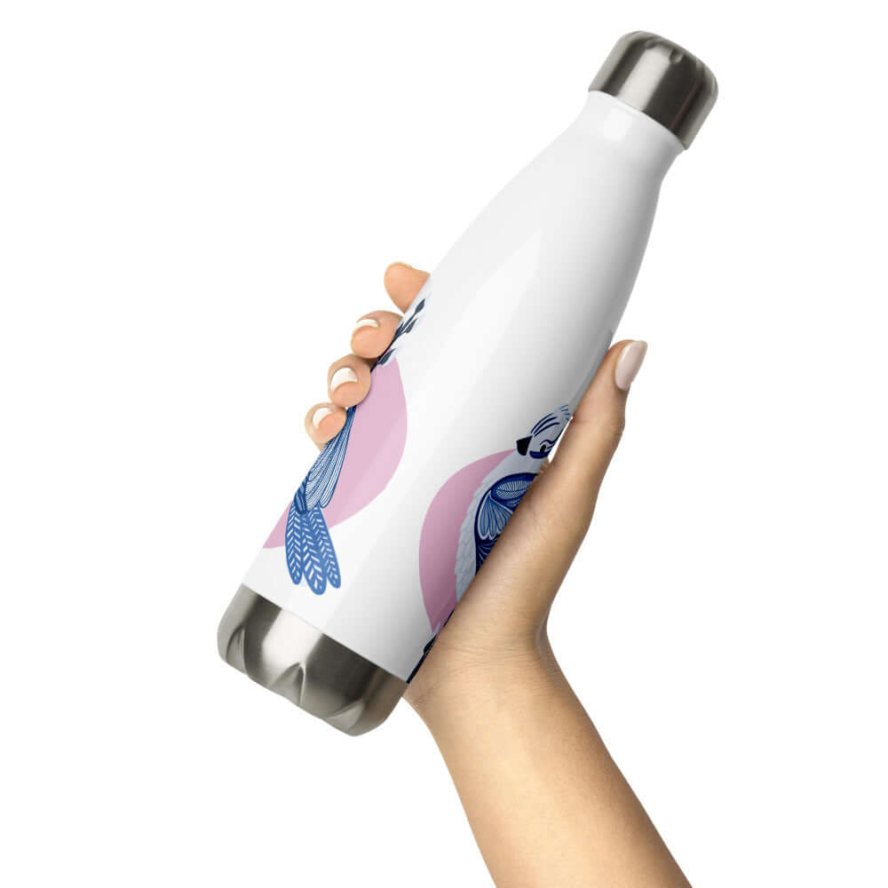 Azure Tit - Stainless Steel Water Bottle - Water Bottles- Print N Stuff - [designed in Turku FInland]