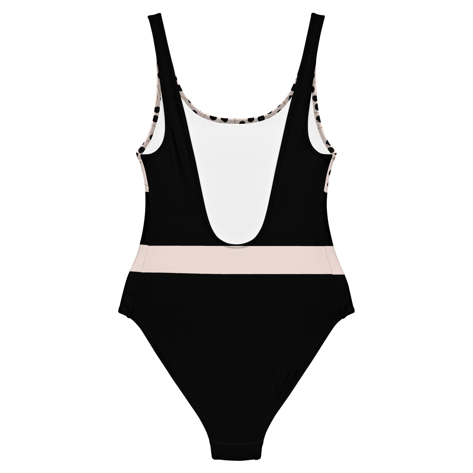 Black Cherries - One-Piece Swimsuit - Swimwear- Print N Stuff - [designed in Turku FInland]