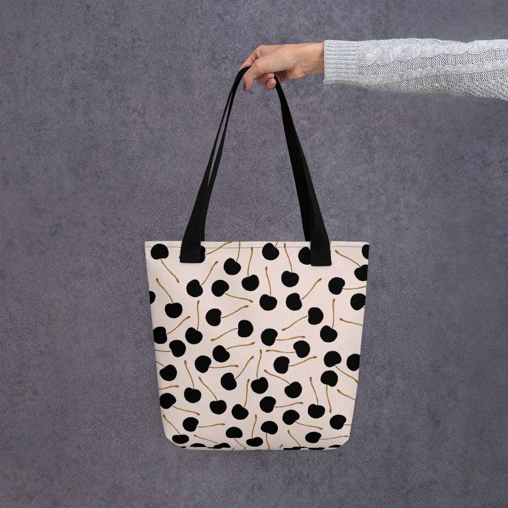 Black Cherries - Tote bag - Bags- Print N Stuff - [designed in Turku FInland]
