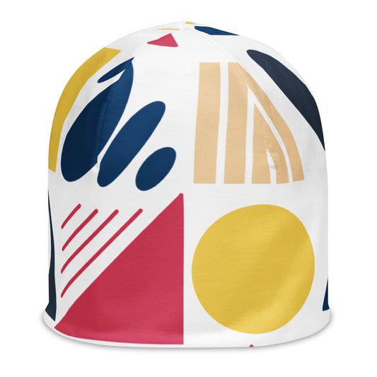 Fun Shapes - All-Over Print Beanie - Beanies- Print N Stuff - [designed in Turku FInland]
