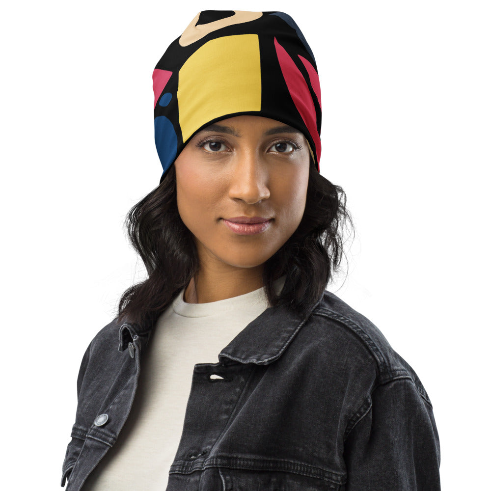 Fun Shapes - All-Over Print Beanie - Beanies- Print N Stuff - [designed in Turku FInland]