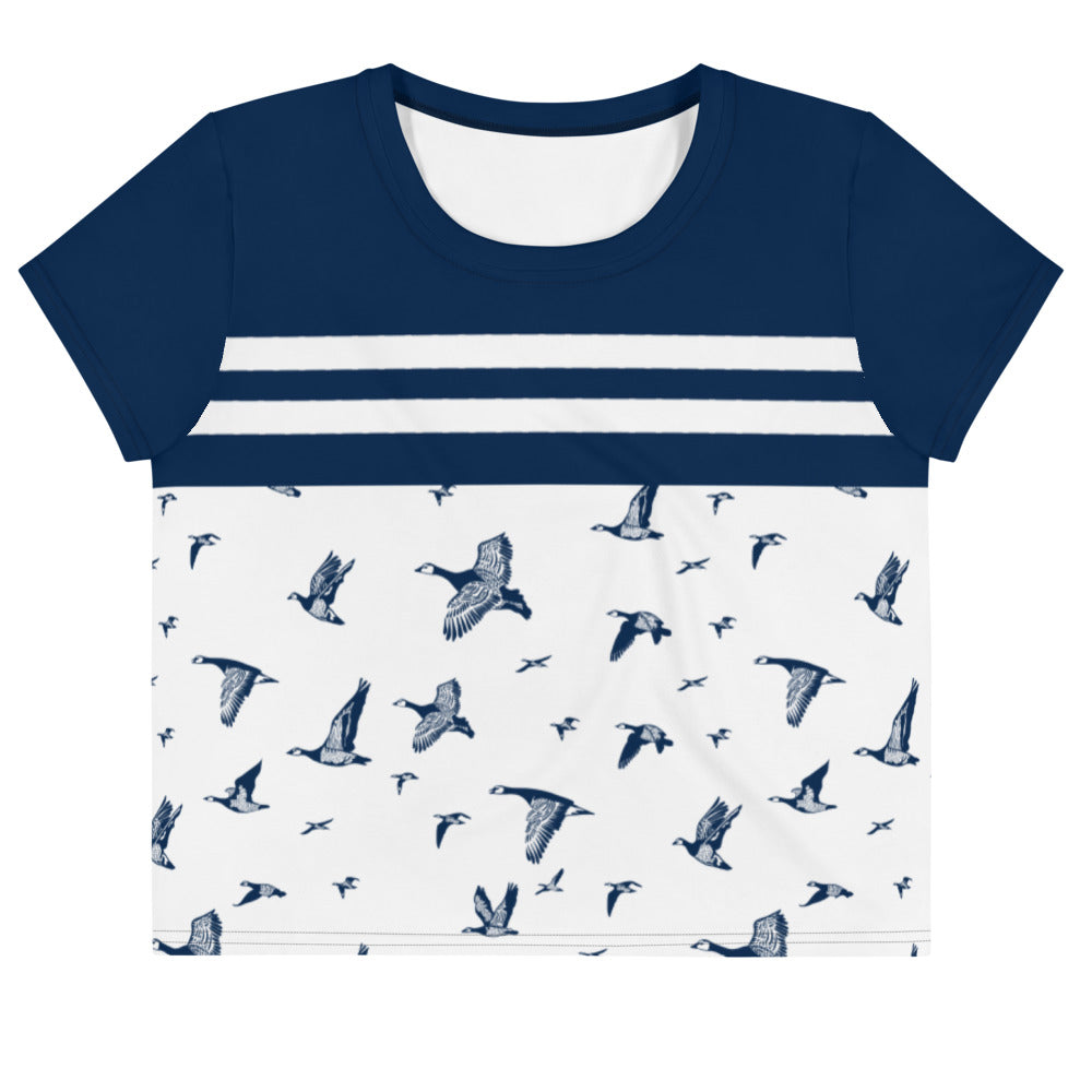 Oh my geese - All-Over Print Crop Tee - Shirts & Tops- Print N Stuff - [designed in Turku FInland]