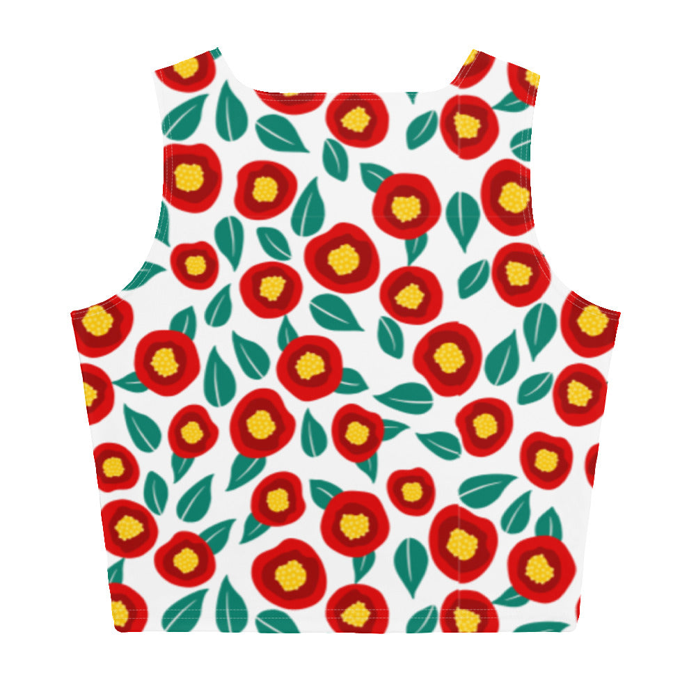 Summer poppies - Crop Top - Shirts & Tops- Print N Stuff - [designed in Turku FInland]