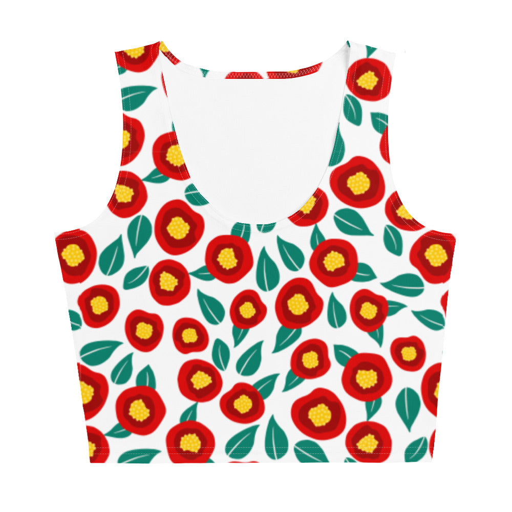 Summer poppies - Crop Top - Shirts & Tops- Print N Stuff - [designed in Turku FInland]