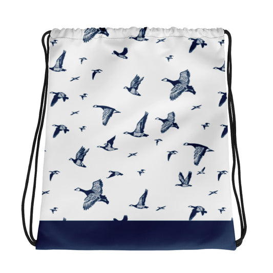 Oh my geese - Drawstring bag - Drawstring Bags- Print N Stuff - [designed in Turku FInland]