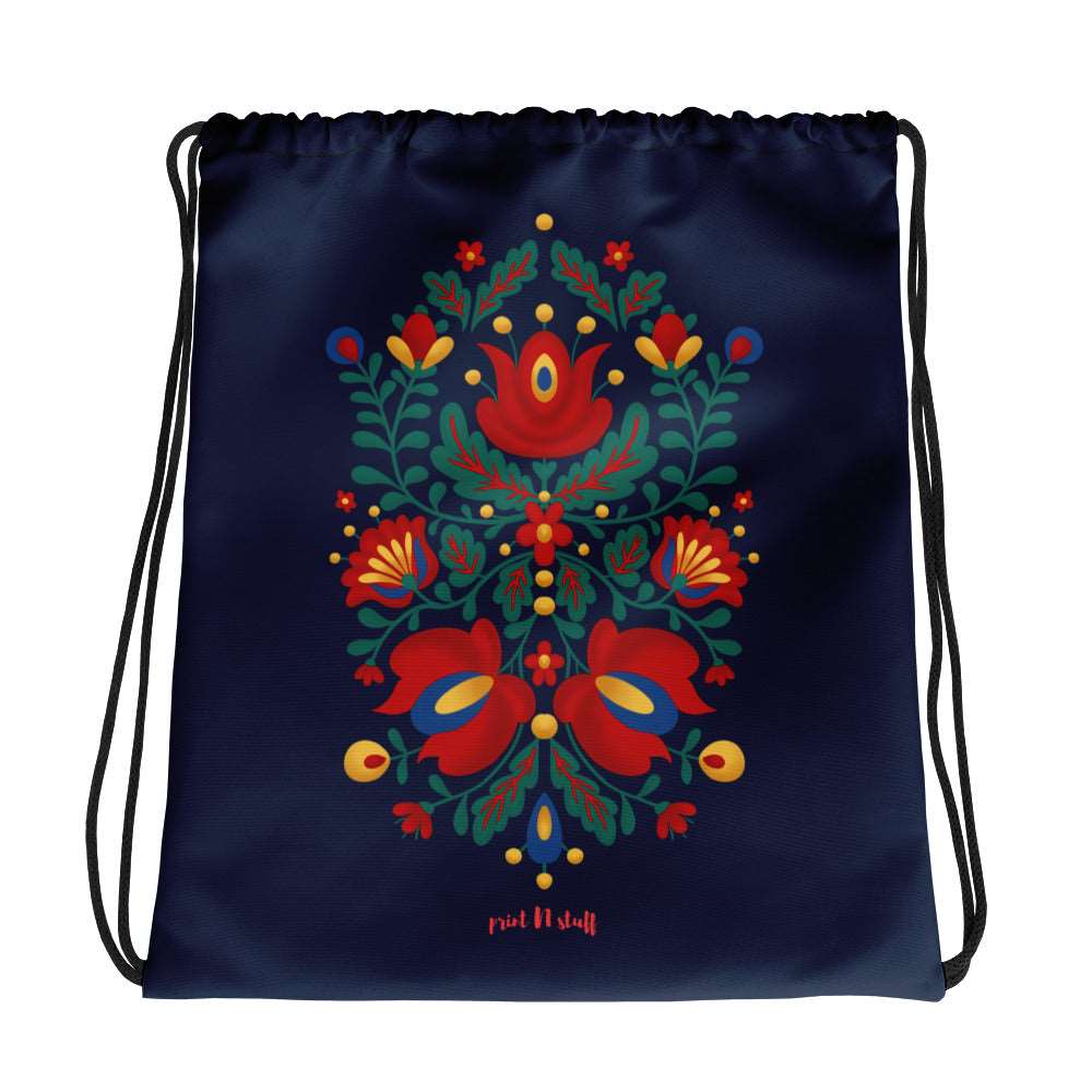 Folklore 2.0 - Drawstring bag - Drawstring Bags- Print N Stuff - [designed in Turku FInland]
