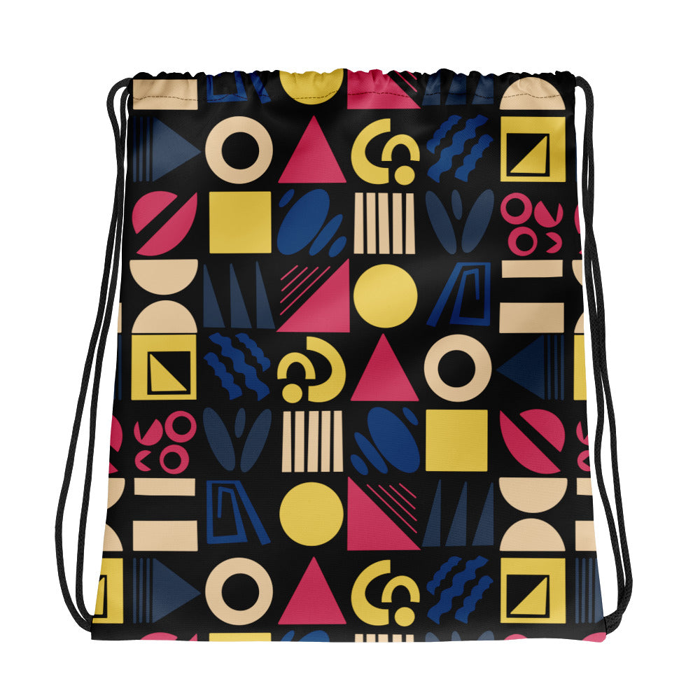 Fun Shapes- Drawstring bag - Drawstring Bags- Print N Stuff - [designed in Turku FInland]