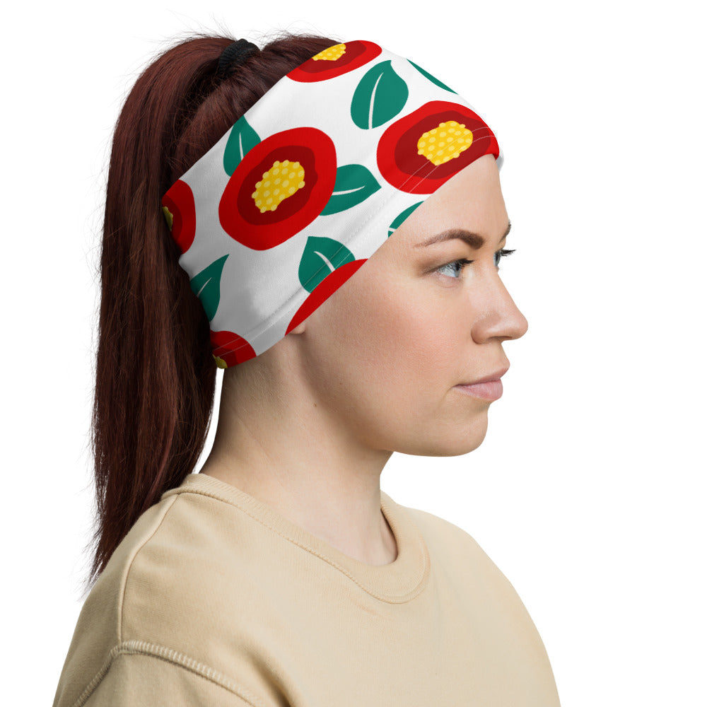 Summer Poppies - Neck Gaiter - Neck Gaiter- Print N Stuff - [designed in Turku FInland]