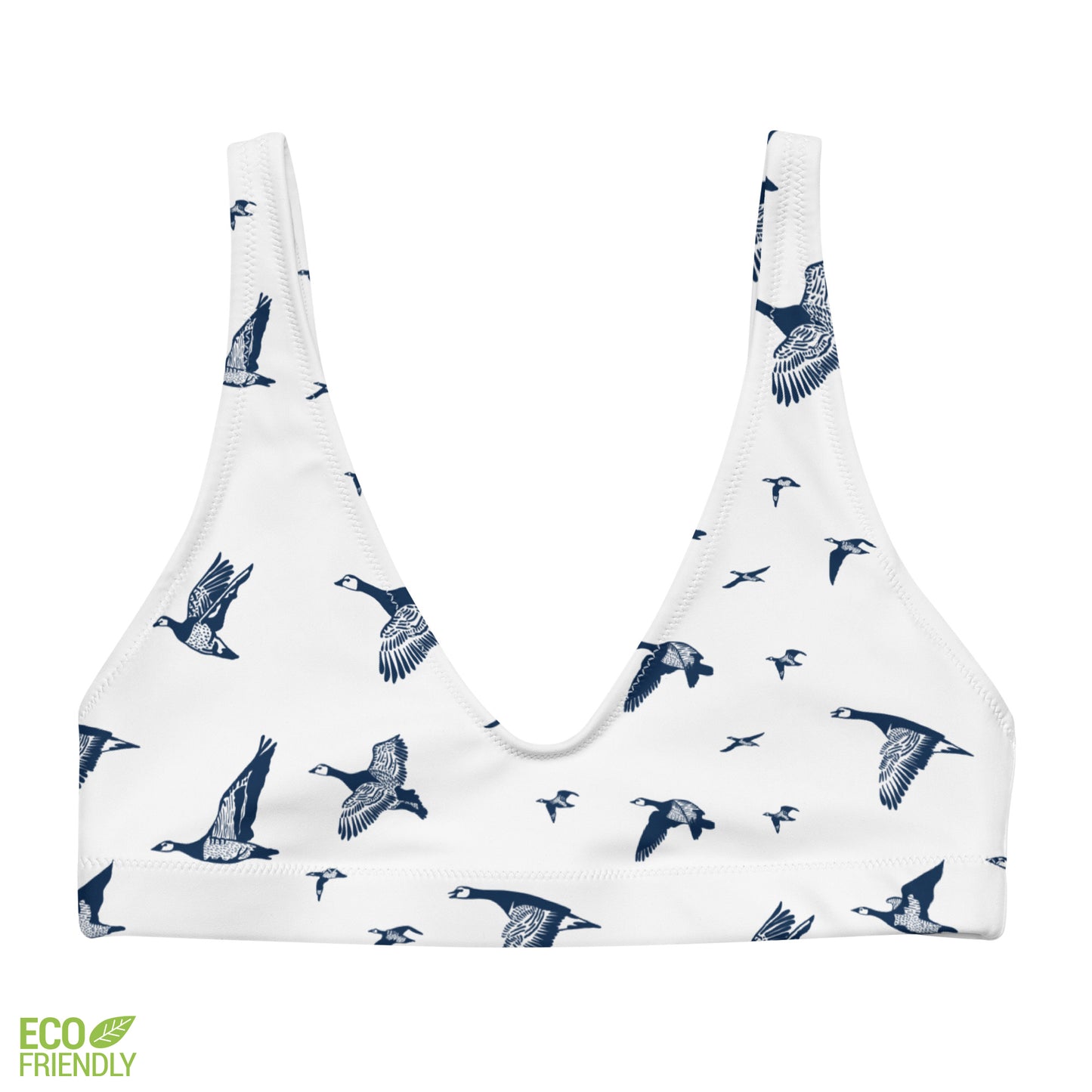 Oh my geese - Recyled padded bikini top - Swimwear- Print N Stuff - [designed in Turku FInland]