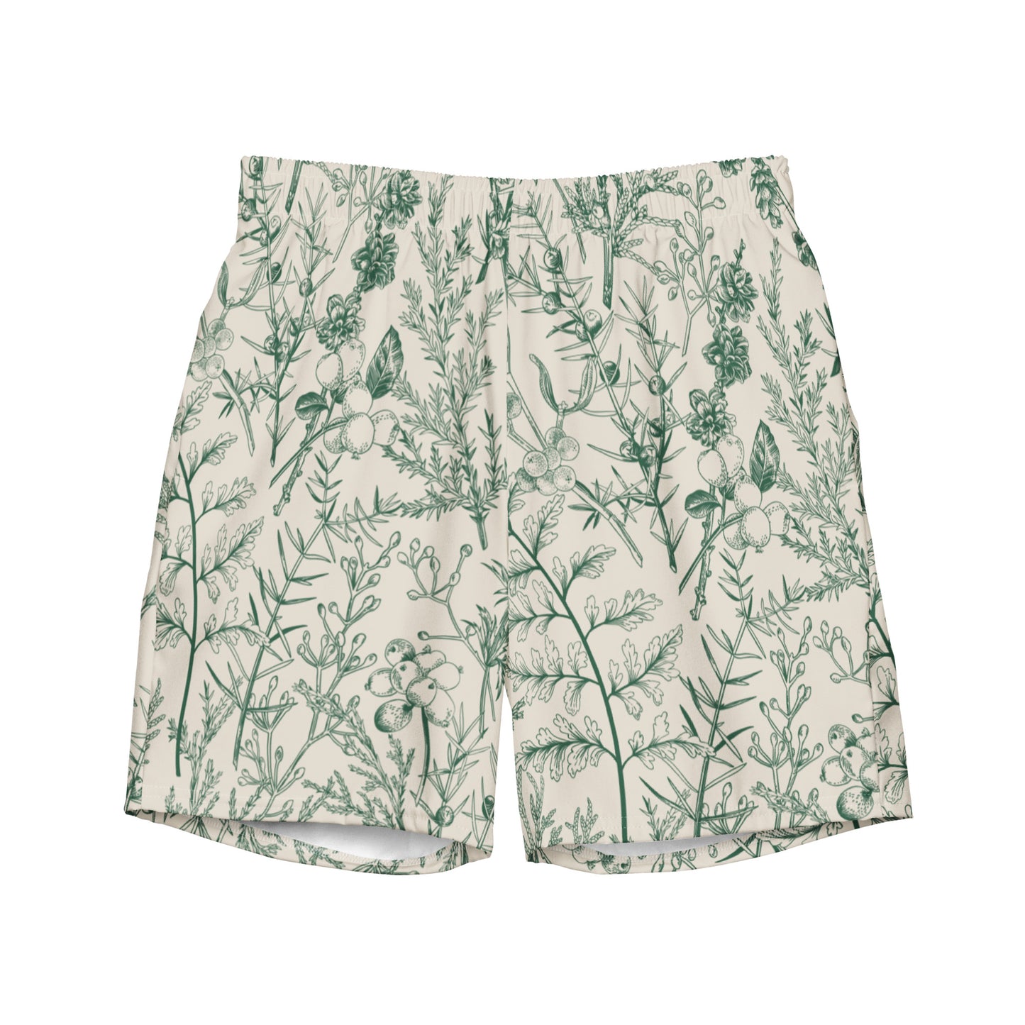 Metsä /Forest - Men's swim trunks - Swimwear- Print N Stuff - [designed in Turku Finland]