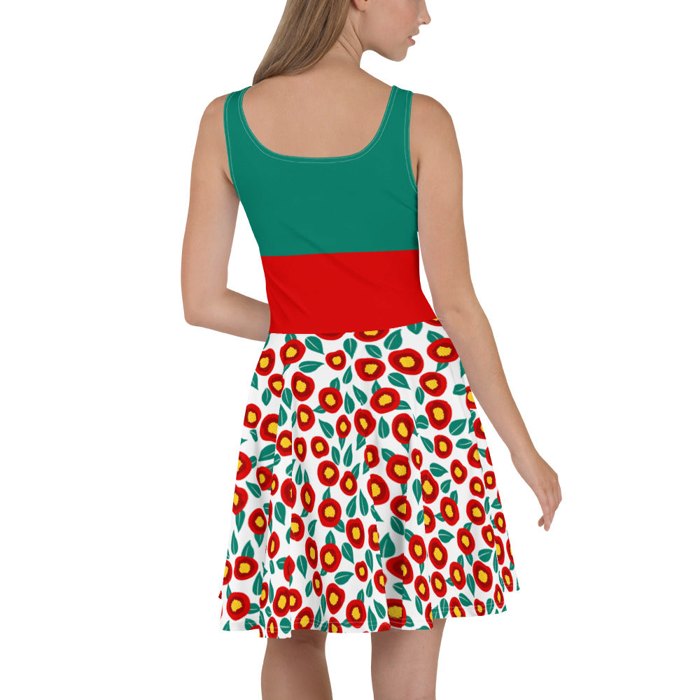 Summer poppies - Skater Dress - Dresses- Print N Stuff - [designed in Turku FInland]