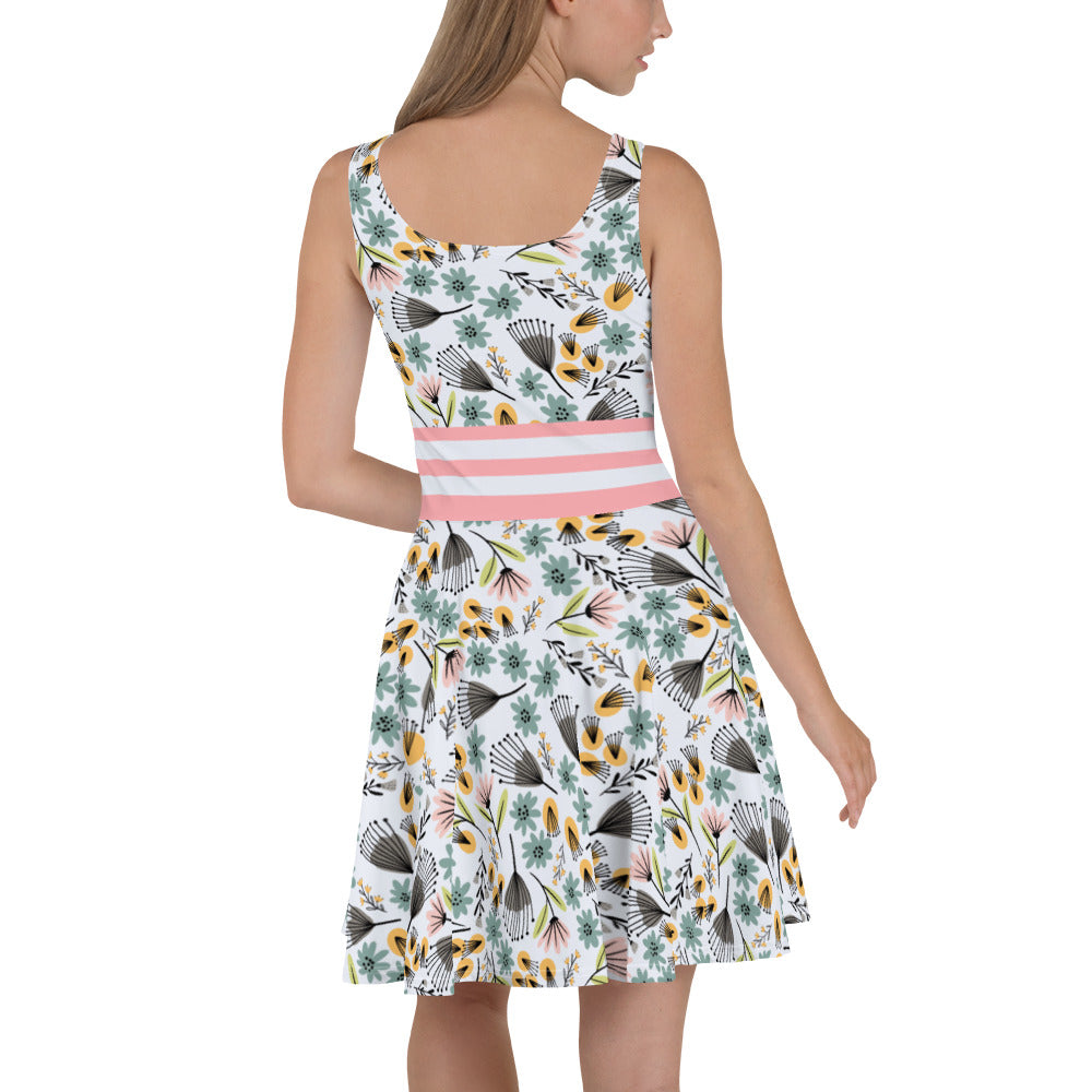 Summer Flowers - Skater Dress - Dresses- Print N Stuff - [designed in Turku FInland]