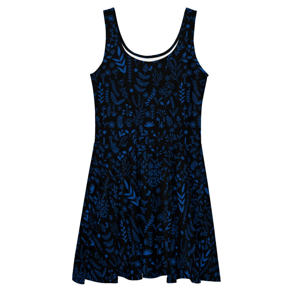 Wild flowers - Skater Dress - Dresses- Print N Stuff - [designed in Turku FInland]
