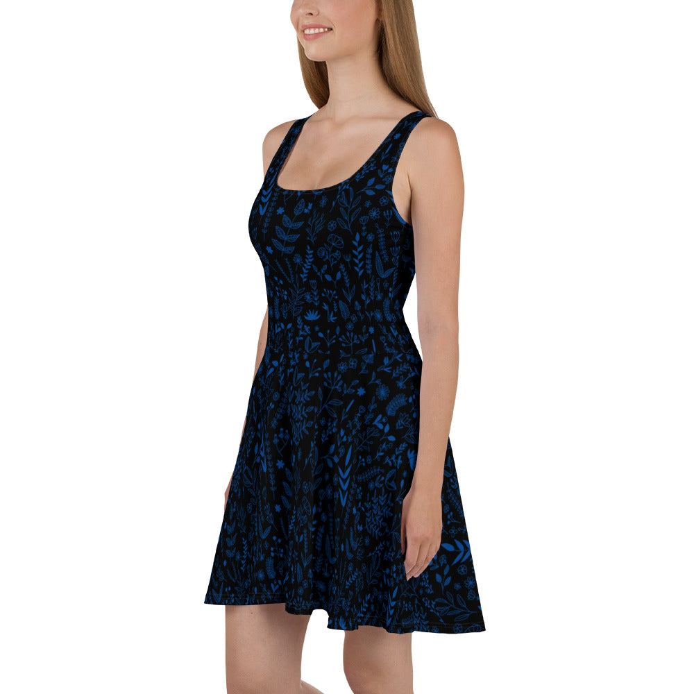 Wild flowers - Skater Dress - Dresses- Print N Stuff - [designed in Turku FInland]