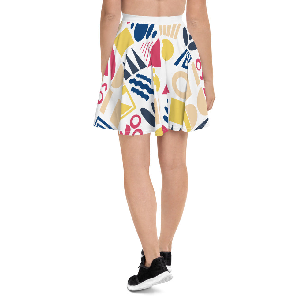 Fun Shapes - Skater Skirt - Skirts- Print N Stuff - [designed in Turku FInland]